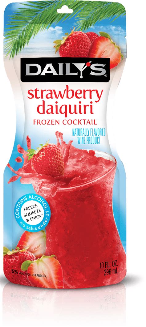 daily's frozen daiquiri pouches.